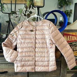 Nylon Down filled Layering puffer Jacket / puffer Coat